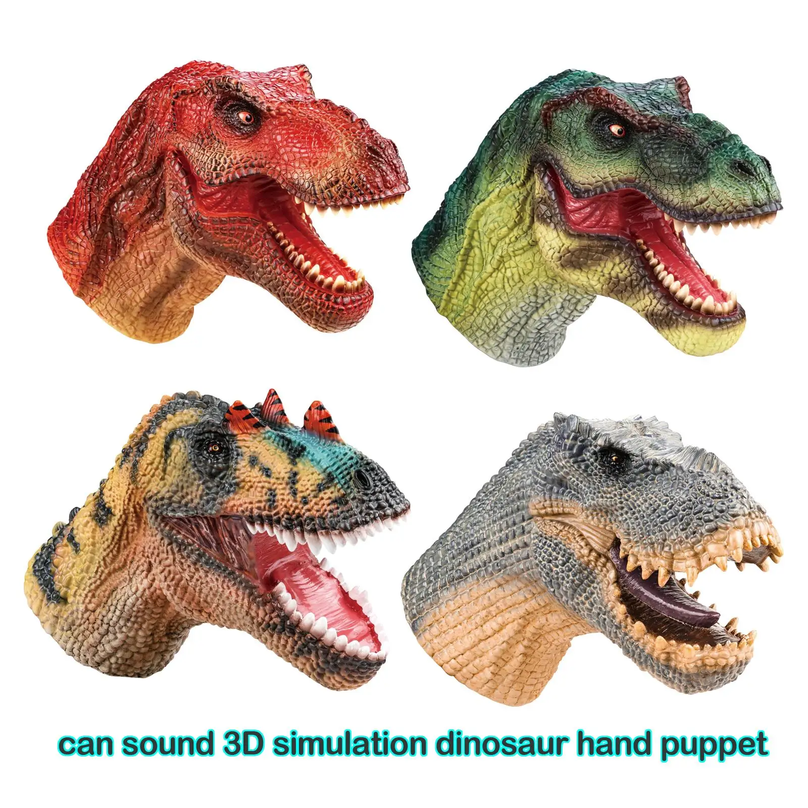 

Simulation Dinosaur Hand Puppet Animal Shape Toy for Story Telling Children