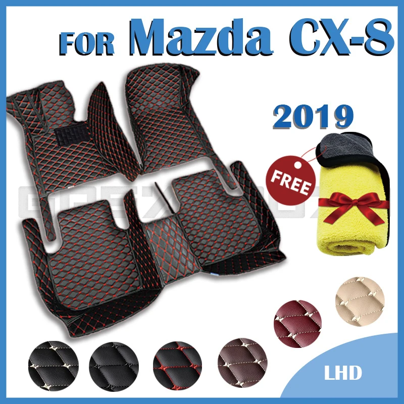

Автомобильные коврики для Mazda CX-8 7-Seat 2019, оригинальные автомобильные подкладки для ног, аксессуары для интерьера