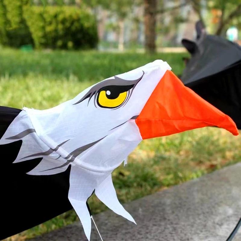Бесплатная доставка воздушный змей с белым орлом и ручкой для серфинга взрослых