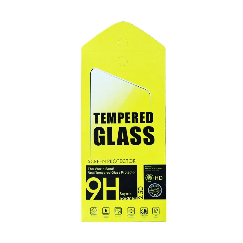200pcs/lot 175*87mm Green Universal Paper Retail Package Packaging Box For Cell Phone 9H Tempered Glass Screen Protector Film
