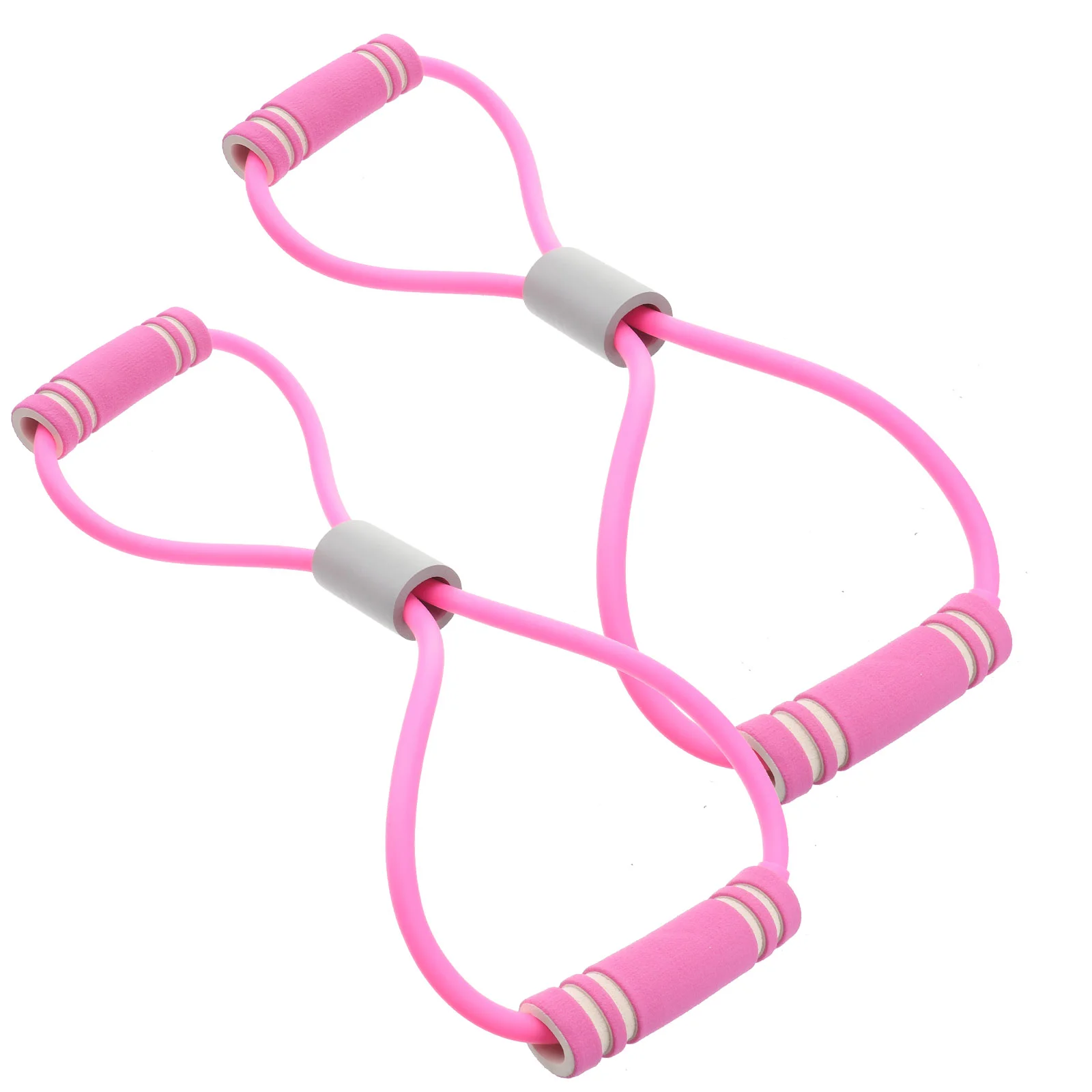 

2 Pcs Figure 8 Tensioner Pull Rope Lose Weight Straps Bands Stretcher Multi-Function Tpr Slimming Fitness Yoga Elastic