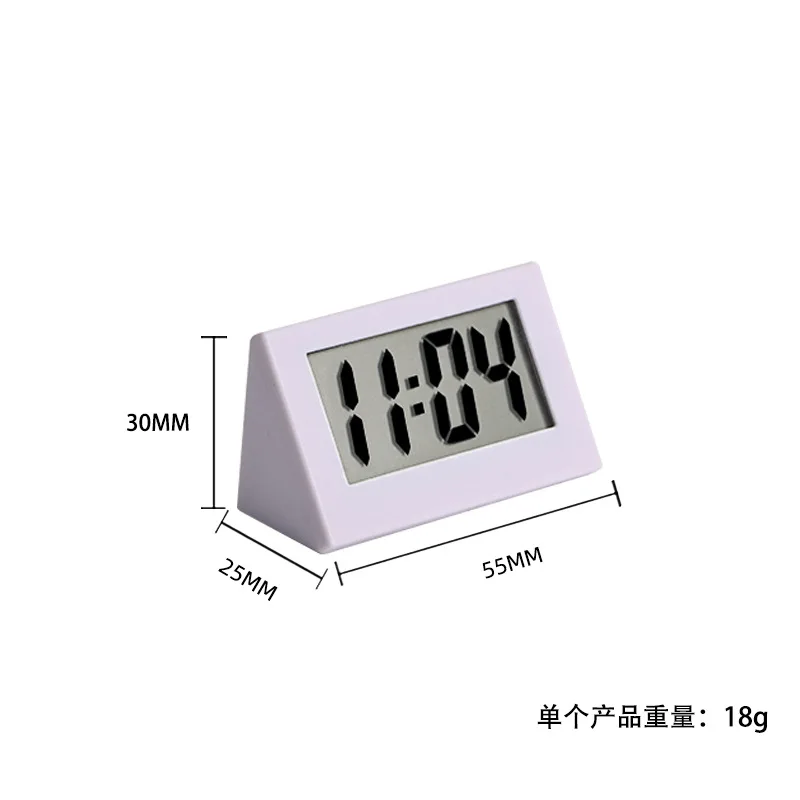 Мини настольные часы пластик