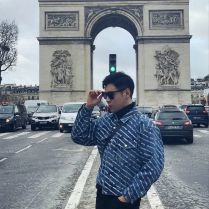 

Куртка AAW075 джинсовая унисекс, модная классическая брендовая Дизайнерская куртка с надписью Allover и полностью принтом, для мужчин и женщин, A2