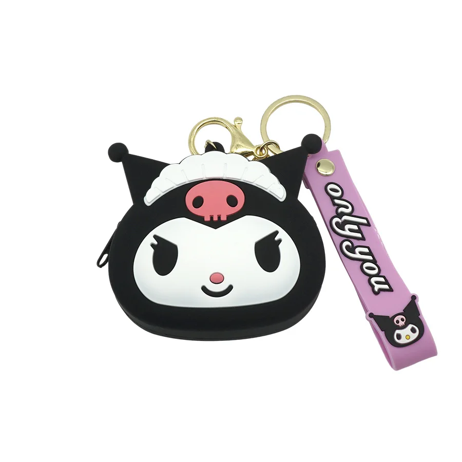 Silica Gel Coin Purse Cartoon Anime Kawaii Mini Wallet Portable Pendant Keychain Money Bag 2023New