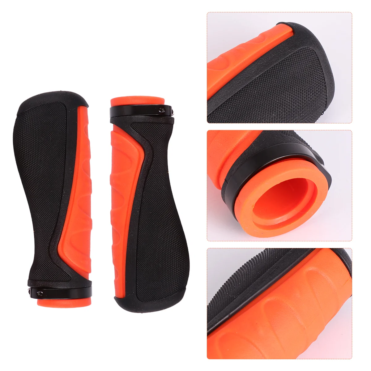 

2 Pcs Handlebar Cover Mtb Handlebars Comfort Handlebar Grip Tricycle Cycle Handle Grip Bar Rubber End Grips Child
