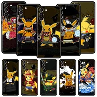 one piece anime pokemon phone case for samsung galaxy s22 s20 fe s10 plus s21 ultra 5g s10e s9 s8 note 10 lite 20 soft cover