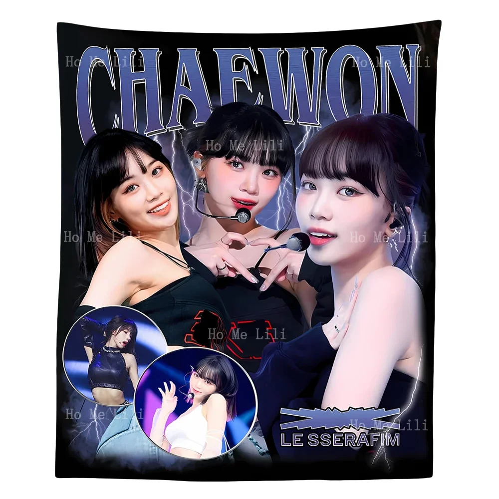 Chaewon Винтаж Kop Girl Group Гобелен Настенный Для Спальни Гостиной Современный Модный