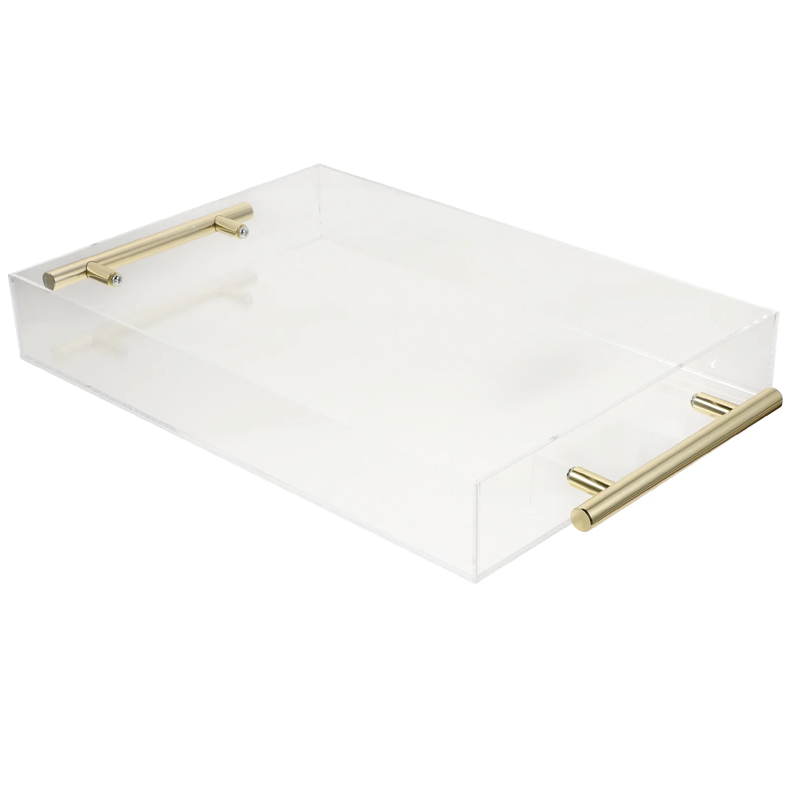 

Delicate Clear With Handle High-end Dinner Trays Drink Tray Acrylic Serving Tray Storage Tray Coffee Tray