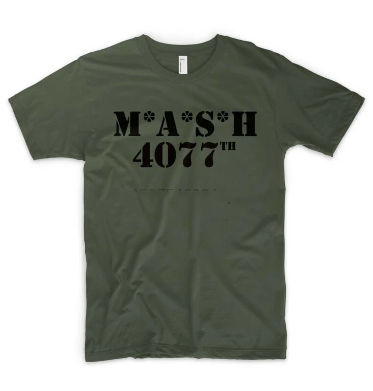 

Mash 4077Th T Shirt Top M A S H 4077 Military Army Green Us Marines Mens S-3Xl