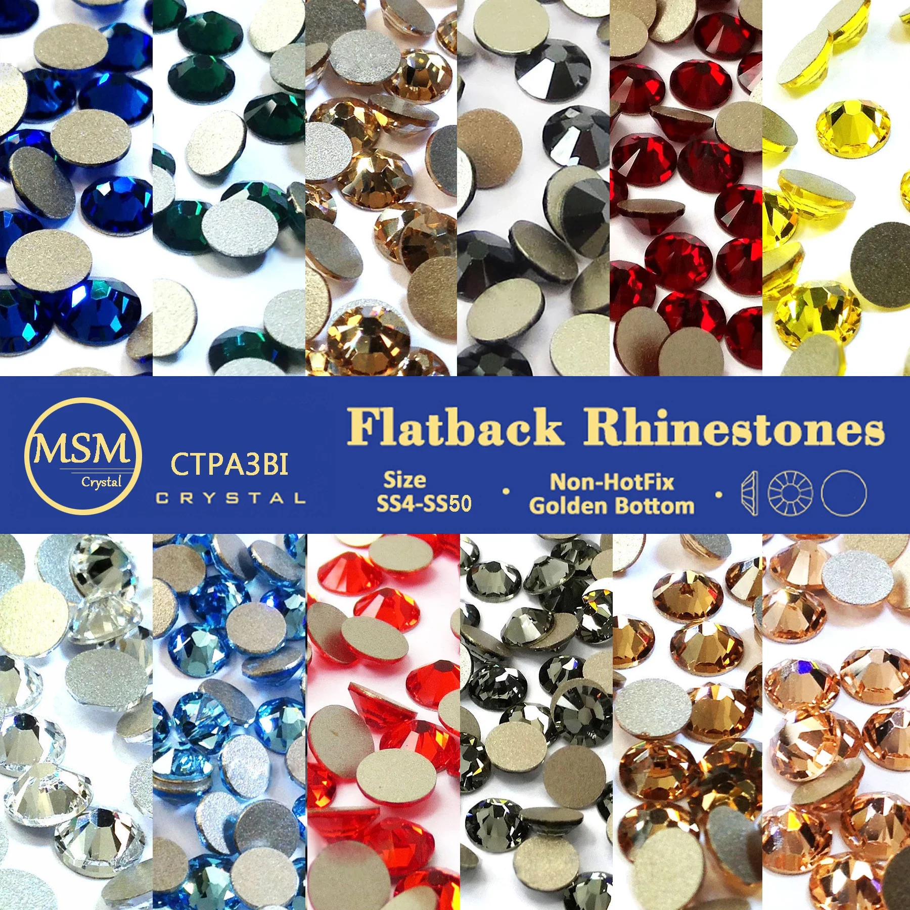 

Crystal Strass SS16 SS20 Pixie Rhinestones Flat back Non Hotfix Glue on Nail Art Rhinestones Figure Skating SYM Suit Garment