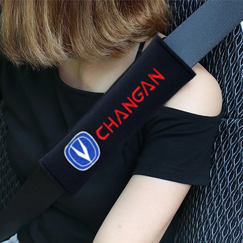 2PC Накладка на плечо ремня безопасности для автомобилей Mitsubishi Eclipse Cross Triton Mirage FUSO ASX Lancer Pajero V77.