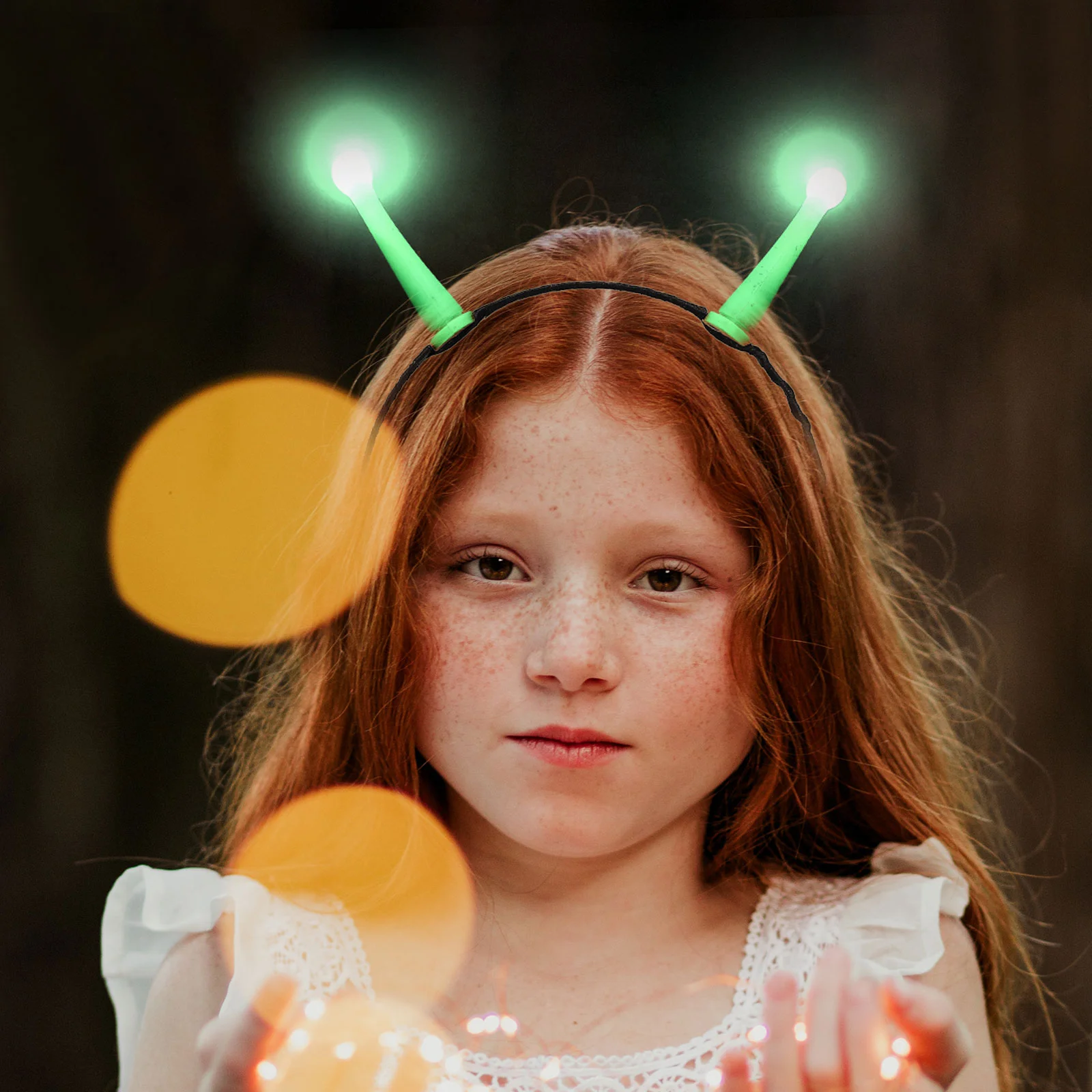 Светящаяся повязка на голову с изображением инопланетянина битперы Хэллоуин