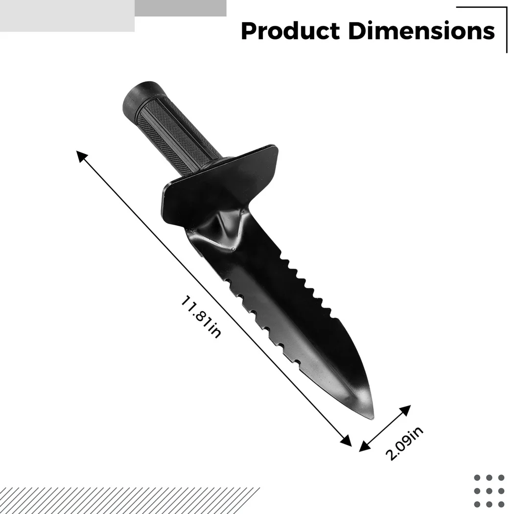 Лопата для металлоискателя с двойными зубчатыми краями оболочка экскаватора
