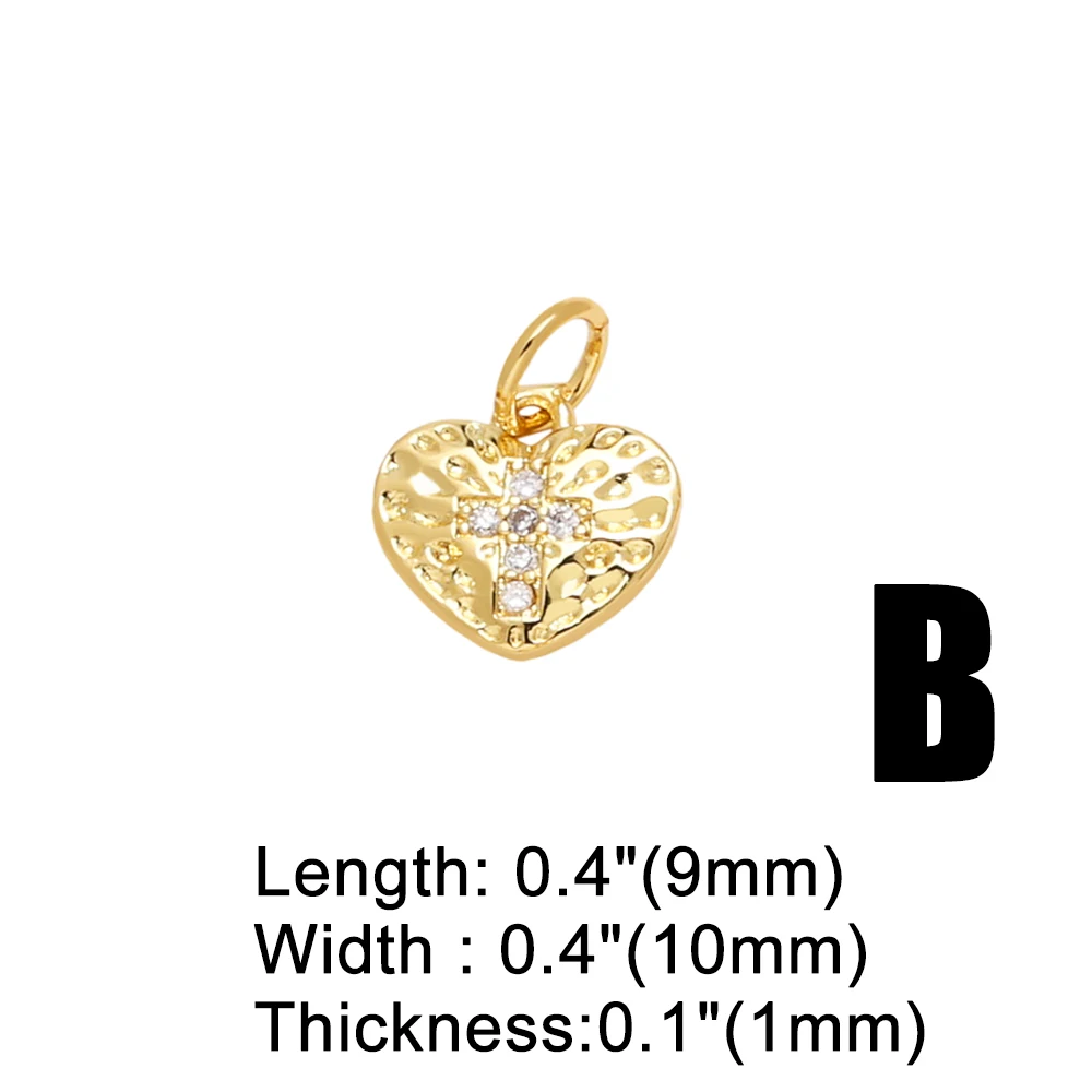 OCESRIO белые кристаллы маленькие звезды луна солнце шармы для браслета медное