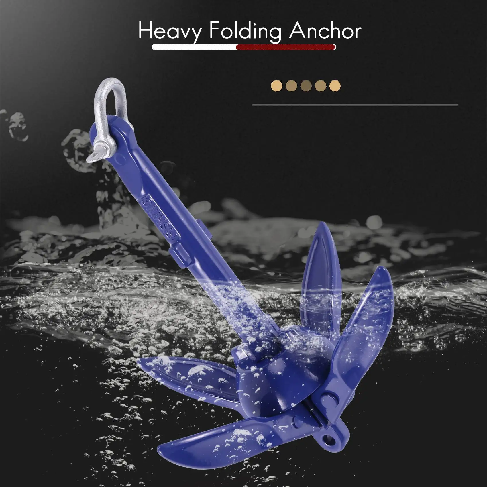 Гребные лодки с 4 зубцами складной якорь маленький для набор морских канатов