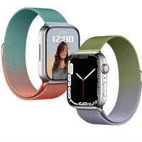 magnetic loop strap for apple watch band 44mm 40mm correa 42mm 38mm stainless steel bracelet iwatch serie 3 4 5 6 se 7 45mm 41mm