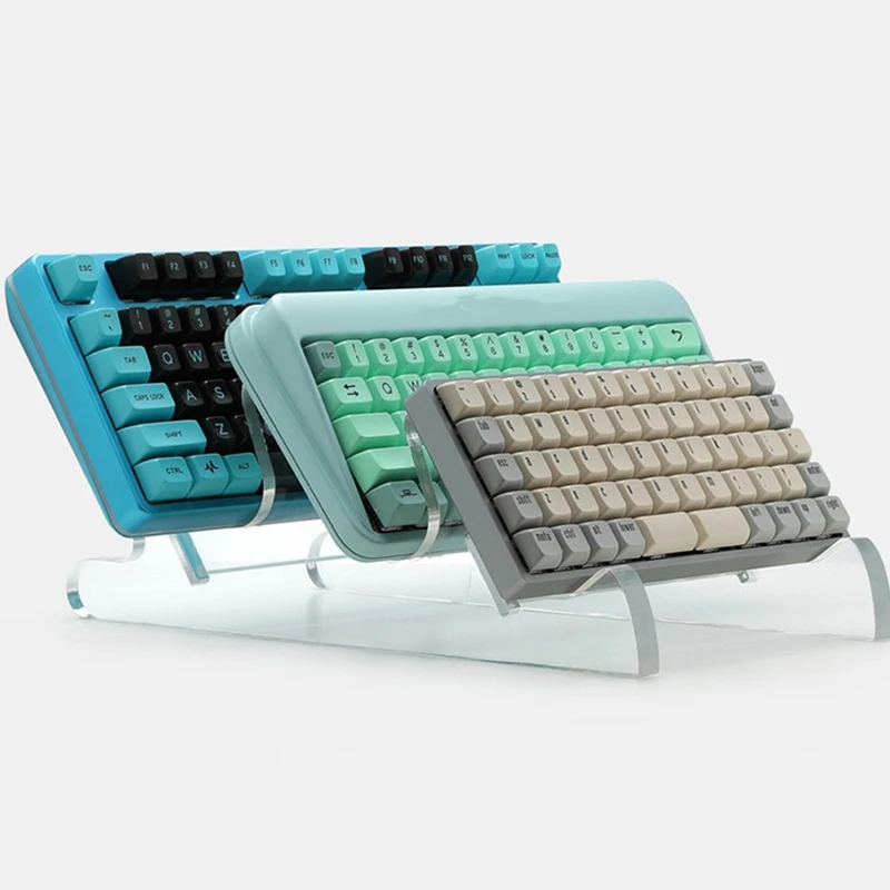 

3 Tiers Acrylic Keyboard Rack Transparent Computer Keyboard Display Holder