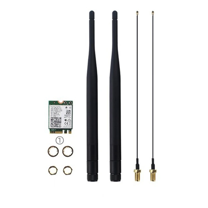 

Wireless-AC8265 для Jetson Kit AC8265 беспроводной модуль NIC поддерживает 2,4/5 ГГц