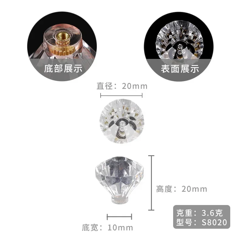 

Акриловые ручки для шкафа прозрачные