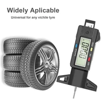 car wheel depth gauge digital tire tread depth gauge tyre tread meter with large lcd display for motorcycle car truck suv