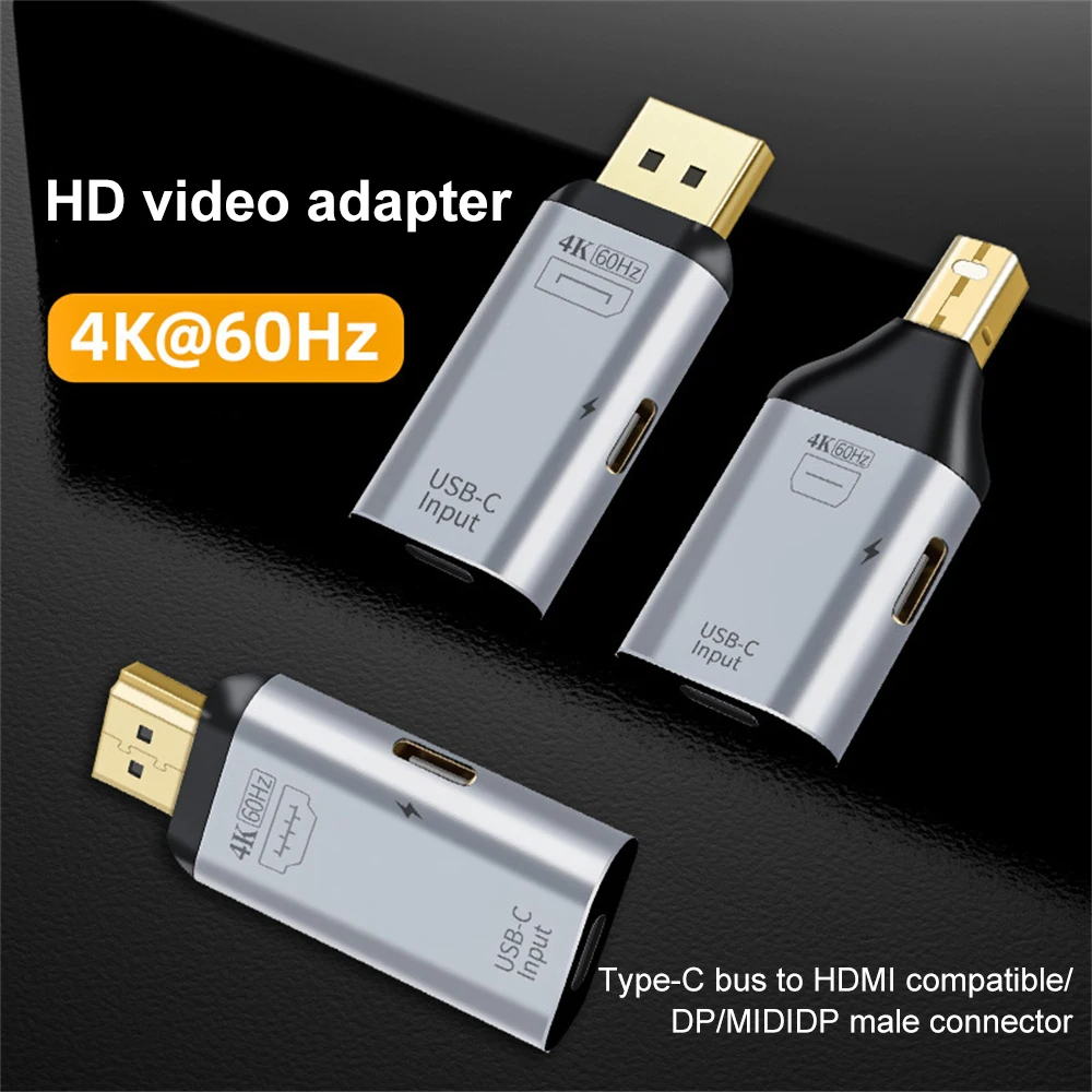 

USB C To DisplayPort Adapter 4K Type C To DP Cable For MacBook Huawei Xiaomi USB C To Displayport Thunderbolts Converter 2023