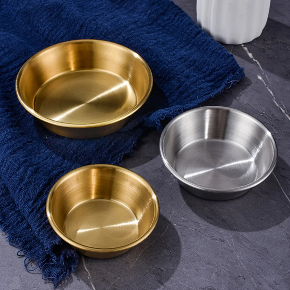 

Sauce Dipping Bowl Dish Dishes Bowls Cups Condiment Stainless Steel Metal Vinegar Soymini Seasoning Cup Plate Plates Saucers