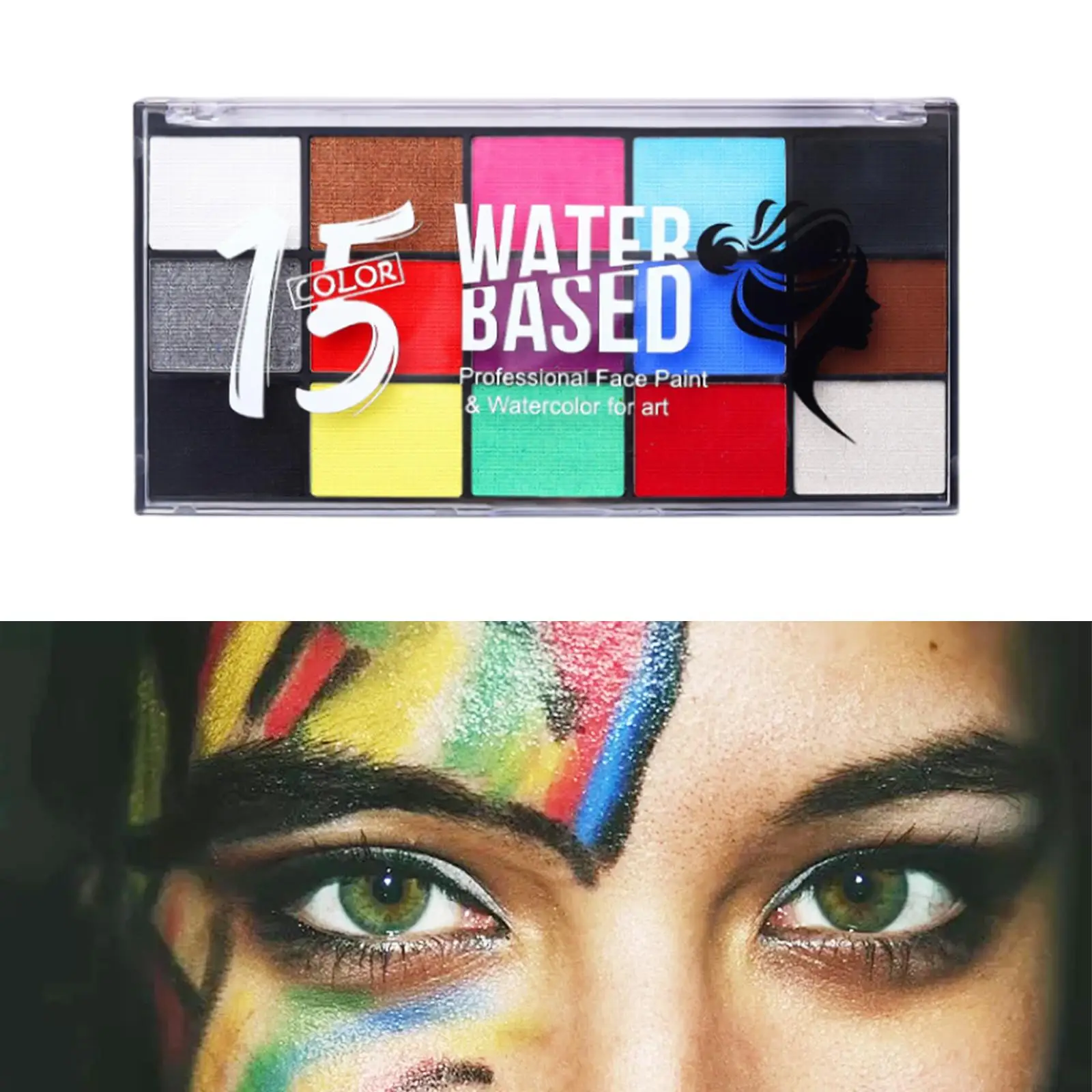 Краска для лица и тела 15 цветов дети взрослые пигментная краска палитра красок