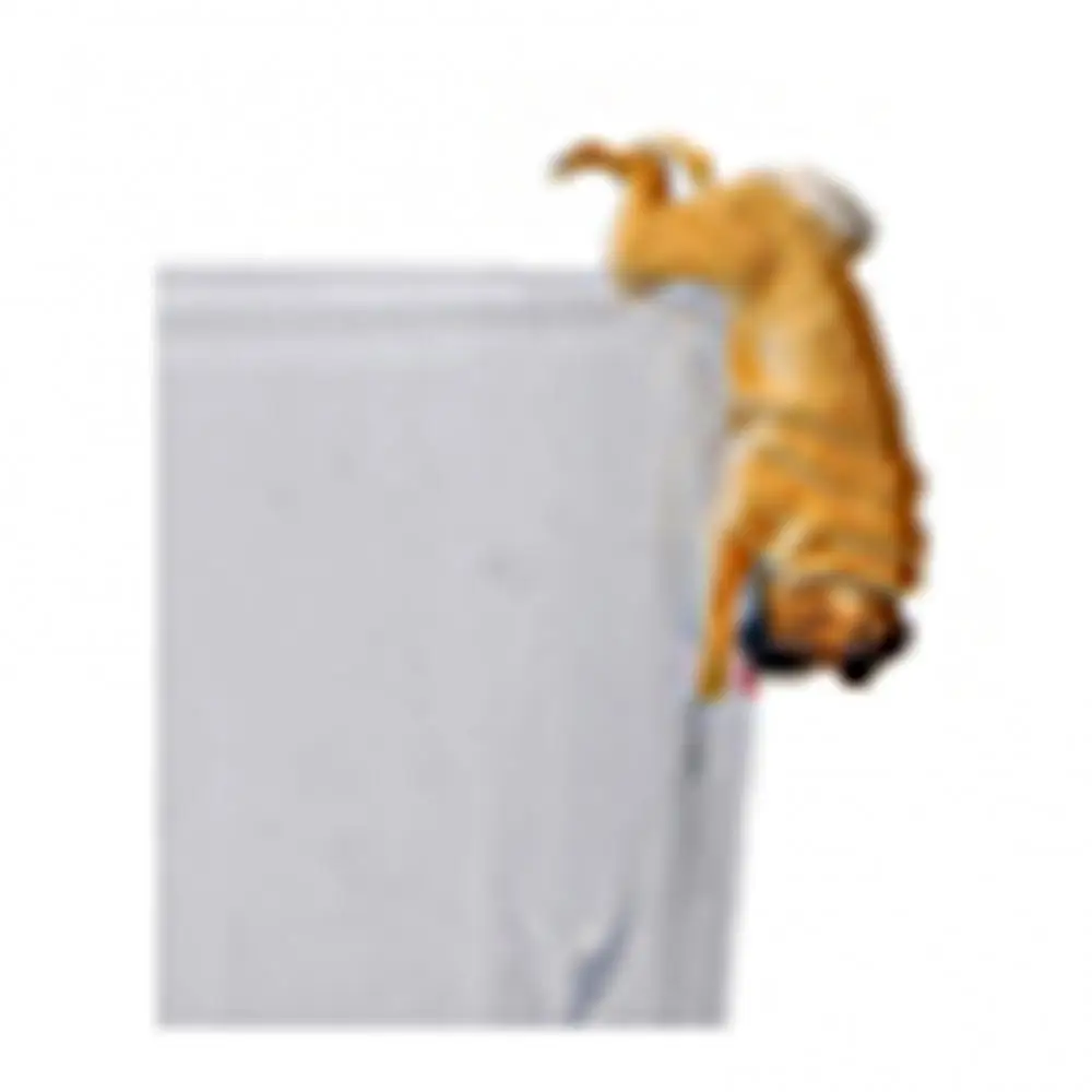 Мини-реалистичная фигурка собаки-мопса висящая на ободке чашки аксессуар для