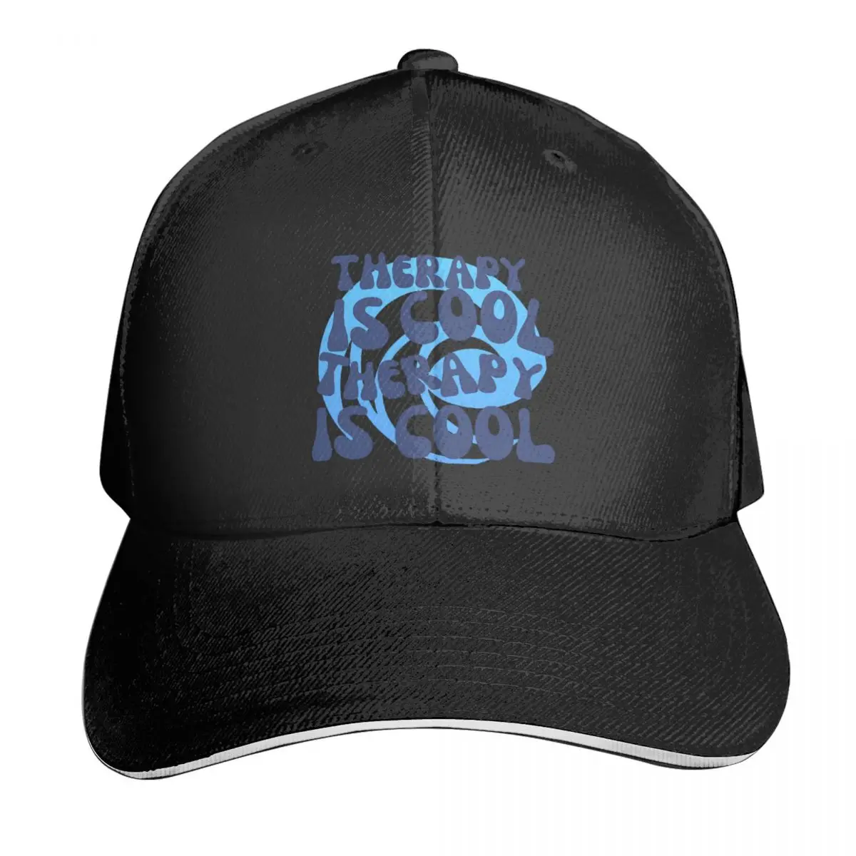 

Therapy Is Cool Casquette, Polyester Cap Trendy Unisex For Daily