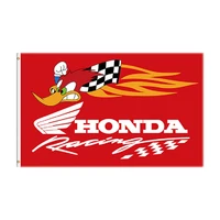 3x5 ft racing car honda flag polyester digital printed logo banner for car club