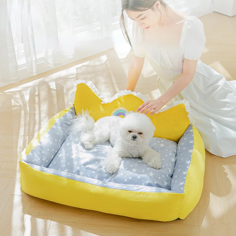 

Four Seasons Universal Cat Bed Small and Medium-sized Dog Kennel Cat House Cat Mat Dog Bed Pet Supplies Dog House Dog Couch