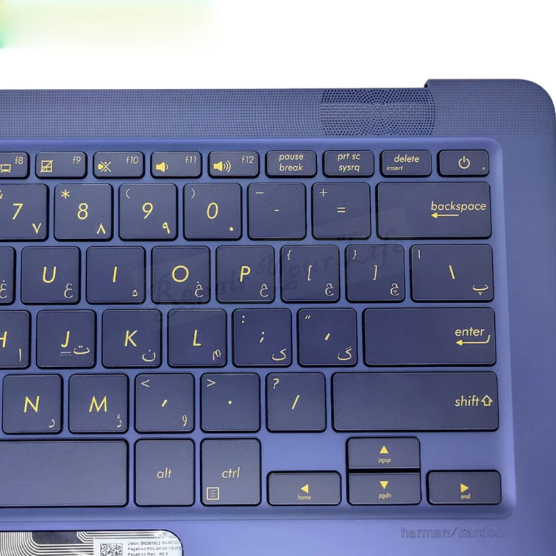 Фото Клавиатура с подсветкой синего цвета и подставкой для рук для ASUS UX490UA ZEBOOK UX490 №2