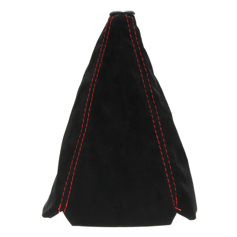 

Чехлы на ручку переключения передач из замши и искусственной кожи, чехол-пыльник для рычага КПП, красный/черный/желтый/синий