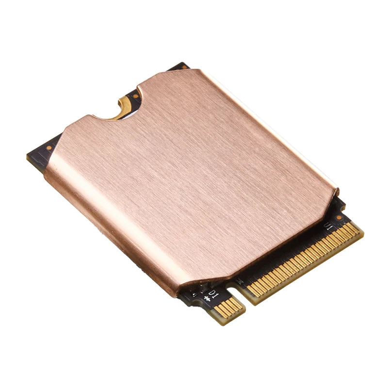 

Copper SSD Heat Sink with Thermal Silicone Pad SSD Heatsink Antioxidant Game Console Accessories for Steam Deck M.2 2230 SSD