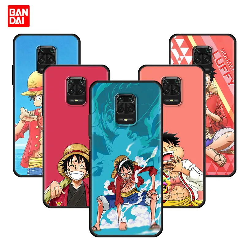 

Anime One piece Luffy Case for Redmi Note 9s 9 7 8 8t 8Pro 10 10Pro 11 11t Pro Plus 4G 5G Capinha Black Funda Cover Silicone