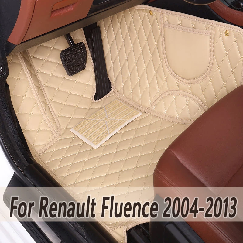 

100% подходит под заказ кожаные автомобильные коврики для Renault Fluence 2004, 2005, 2006, 2007, 2008, 2013, коврики, накладки для ног, аксессуары