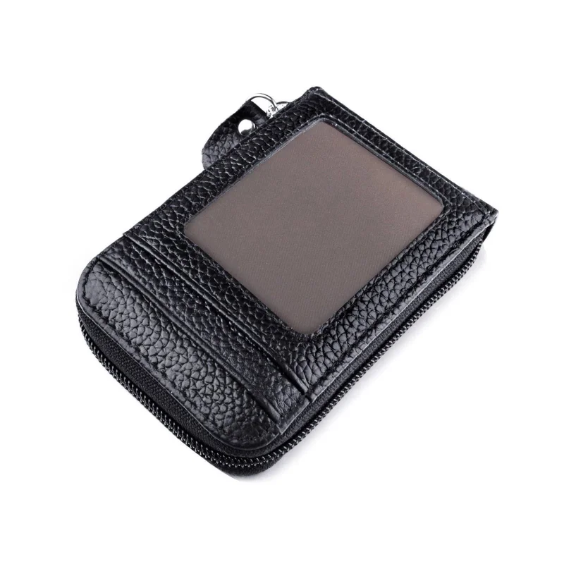 Xiaomi Men's Wallet Genuine PU Leather Credit Card Holder RFID Blocking Zipper Pocket Men Bag Multi-card Zipper