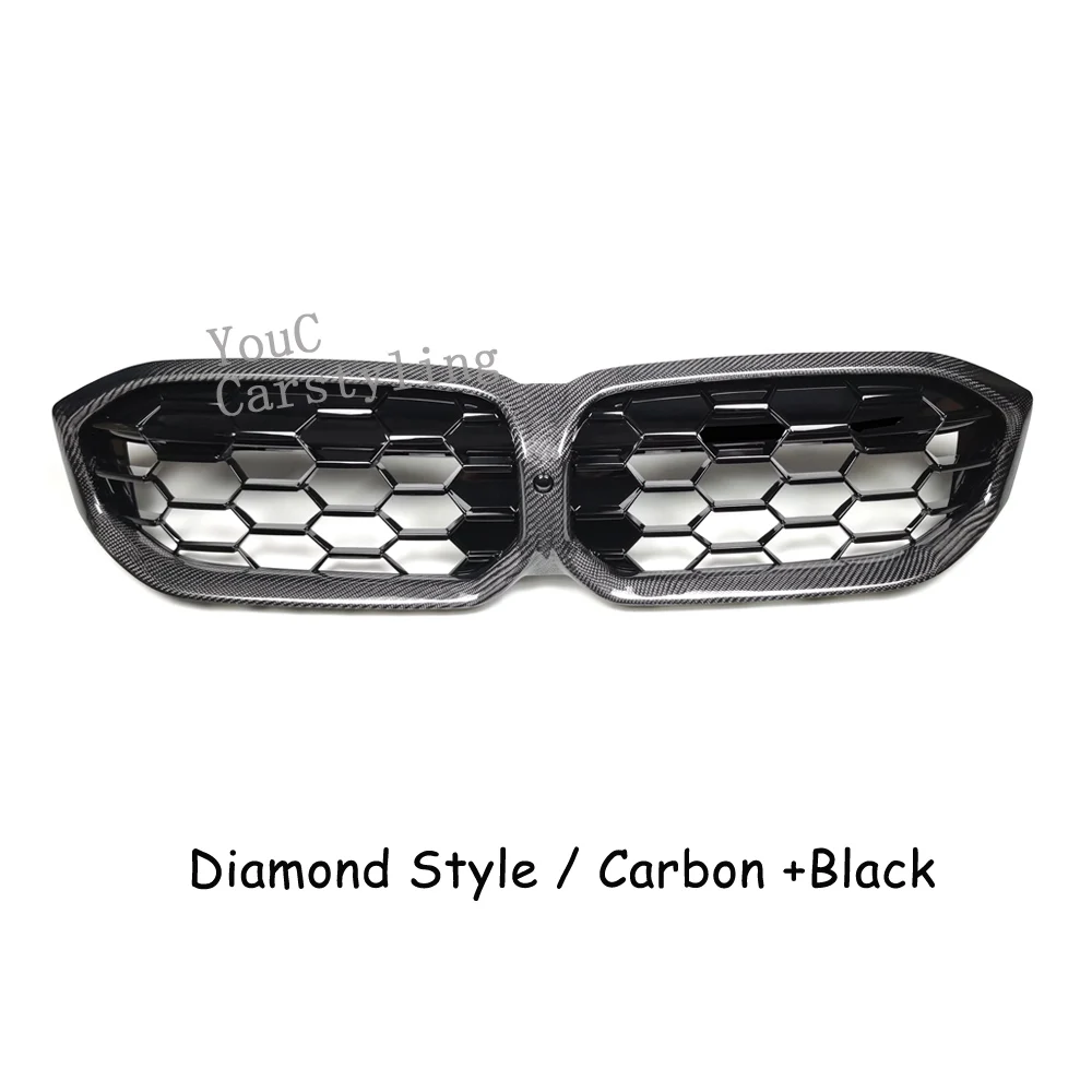 

Решетка из углеродного волокна G20 Diamond для BMW 3 серии G20 G21 318i 320i 330i M340i 330d M340d Сменная решетка переднего бампера LCI 23+