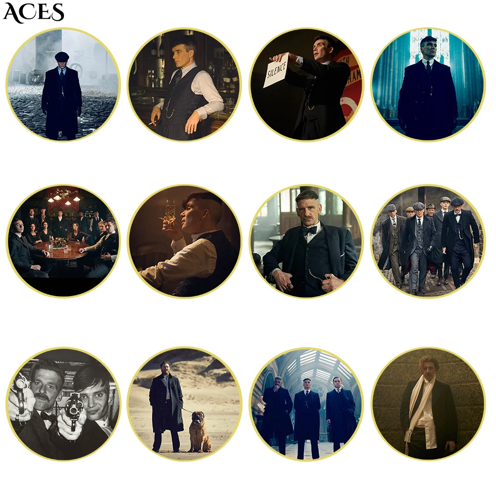 

Peaky Blinders Gold Plated Coins Final Chapter Commemorative Coins Hot Crime TV Show Coin Collect Best Gifts for Fans Home Decor