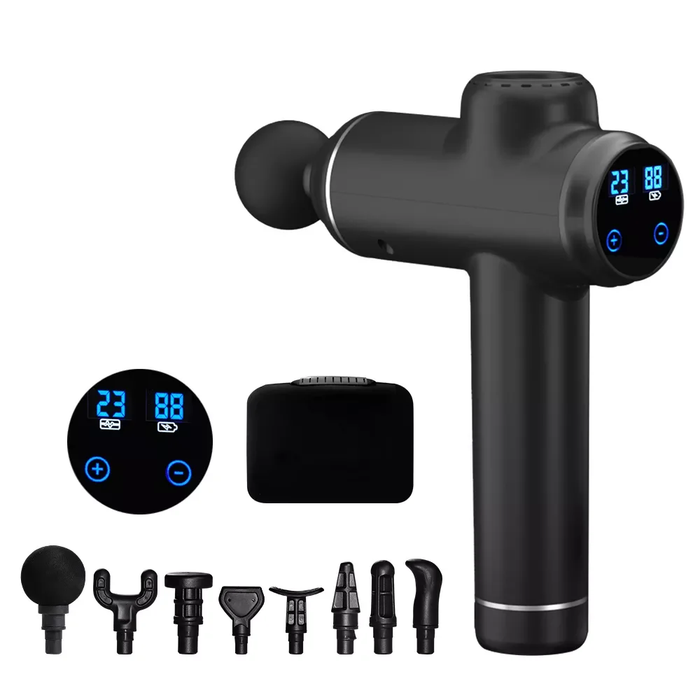 

High Frequency Massage Gun 30 Gear Muscle Massager For Face Neck Back Relax Body Relaxation Electric Massager with Portable Bag