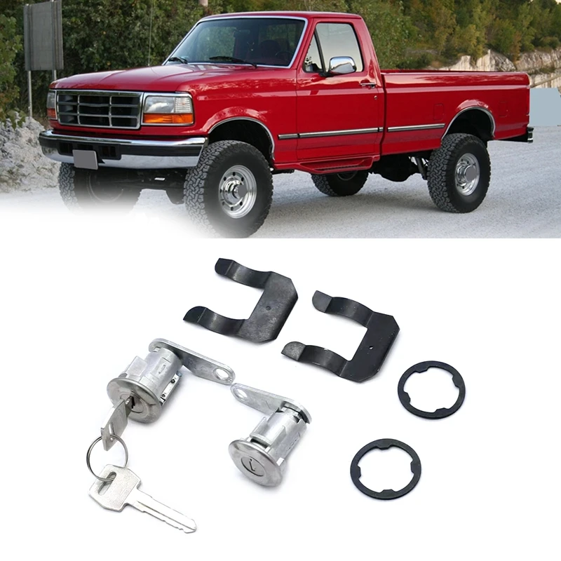 Цилиндр дверного замка DL1550 с ключами для Ford Mercury LTD, Mustang, Pinto, Torino, Econoline F100, F150, F250, F350