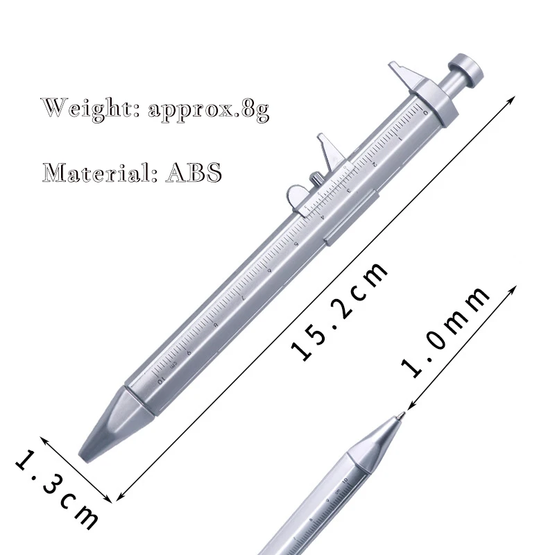 Ручка-штангенциркуль 0-100 мм шариковая ручка-штангенциркуль с нониусом для