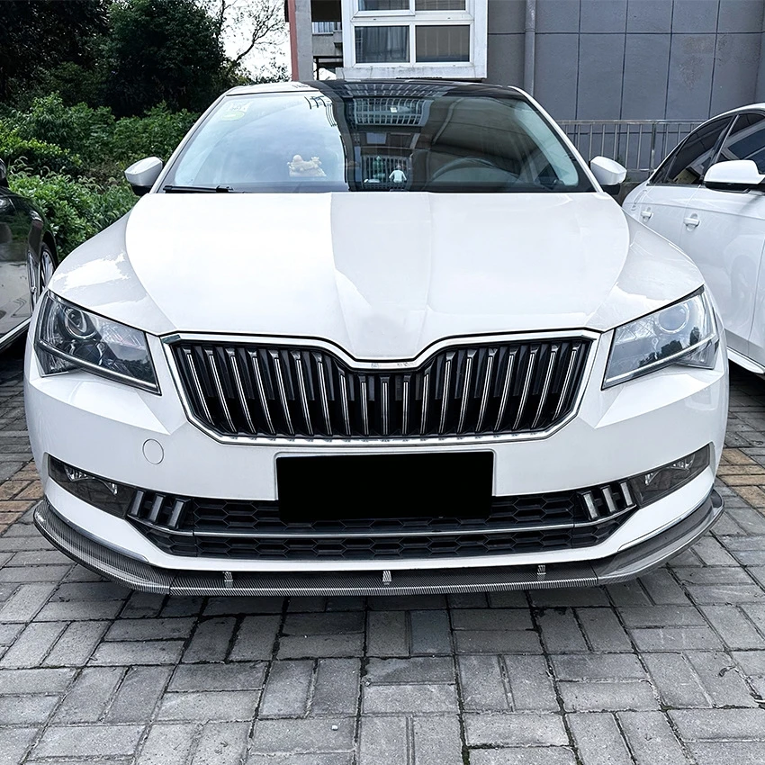 Передний бампер автомобиля комплект для губ спойлер сплиттер Canard диффузор Skoda