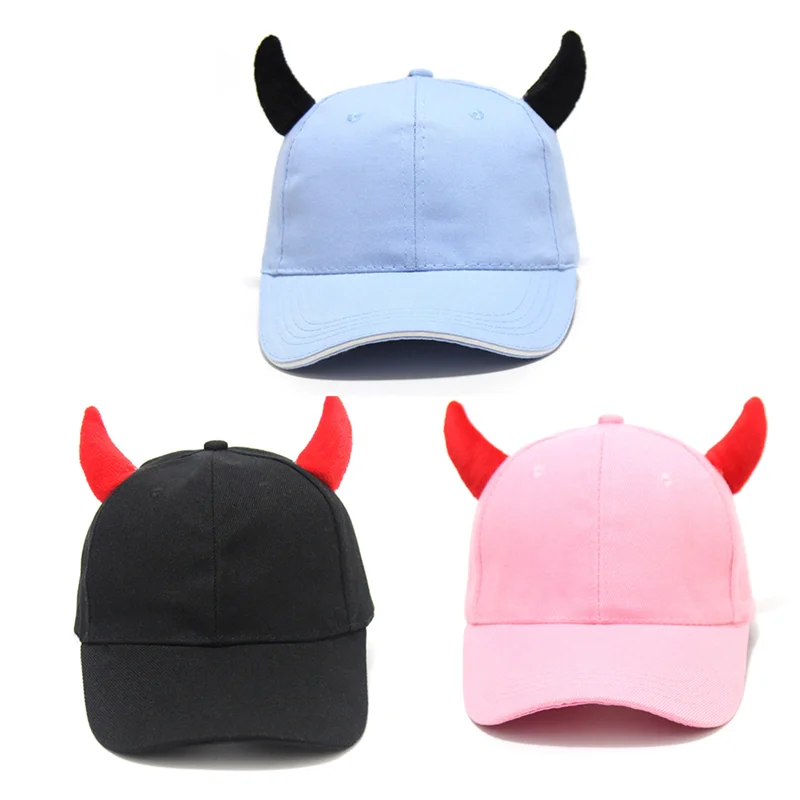 

Lovely Baseball Cap DARLING in the FRANXX 002 Cosplay Canvas Devil Horn Hat Snapback Hat Halloween Novelty Party