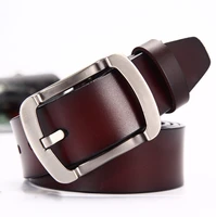 genuine mens leather luxury brand fashion belt pasek pin buckle business retro jeans high quality belts ceinture cinturones