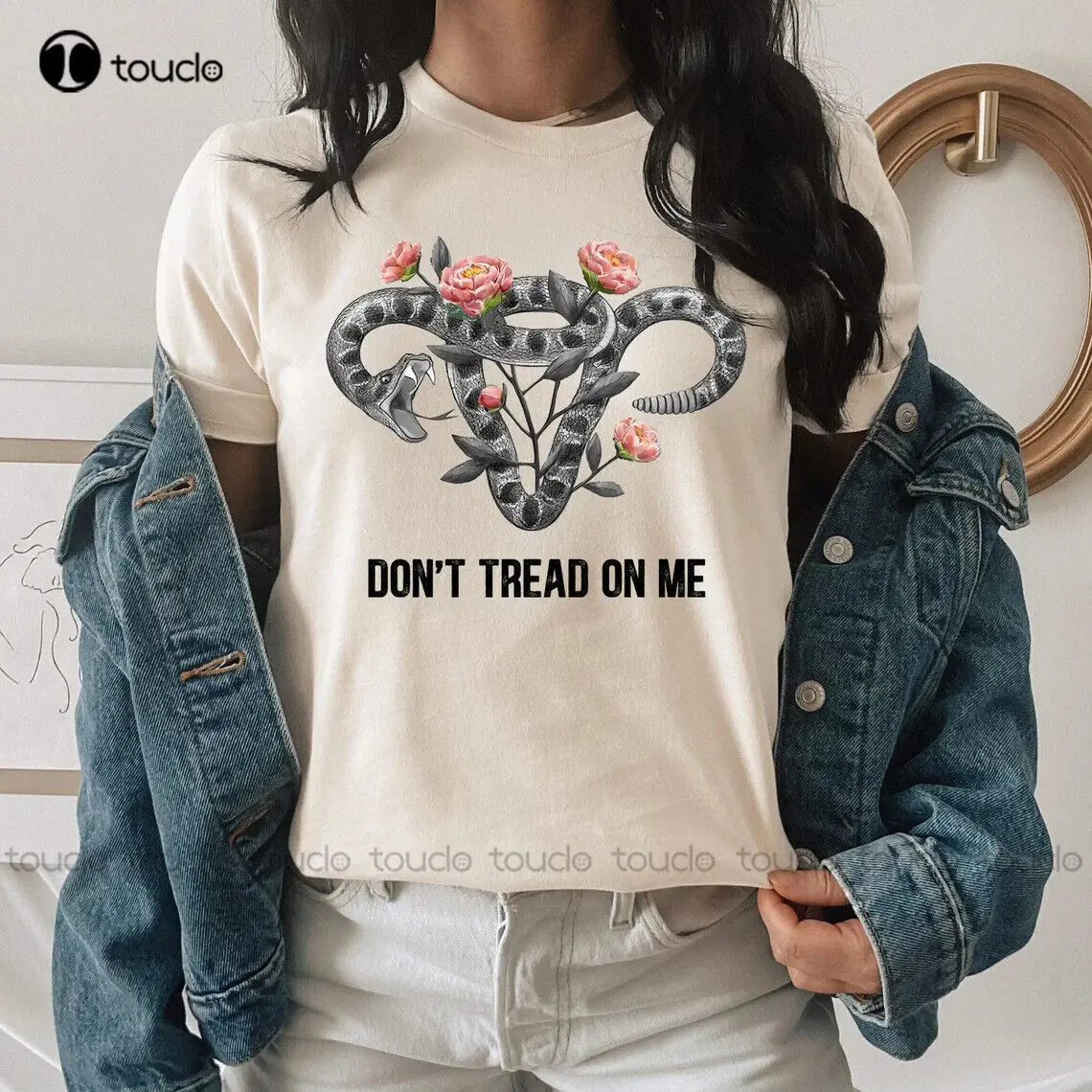 

Don'T Tread Snake Uterus On Me Women Protect Roe V Wade Feminist Shirt Boys' Tops, Tees & Shirts Digital Printing Tee Shirts New