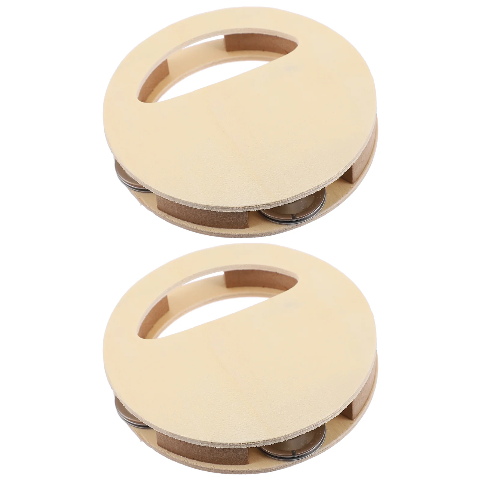 

2pcs Kids Graffiti Wooden Rattles Hand-painted Materials Unfinished Crafts