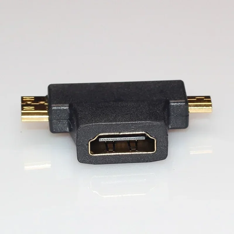 Мини/микро/HDMI-совместимый адаптер 2 в 1 разъем папа-мама удлинитель