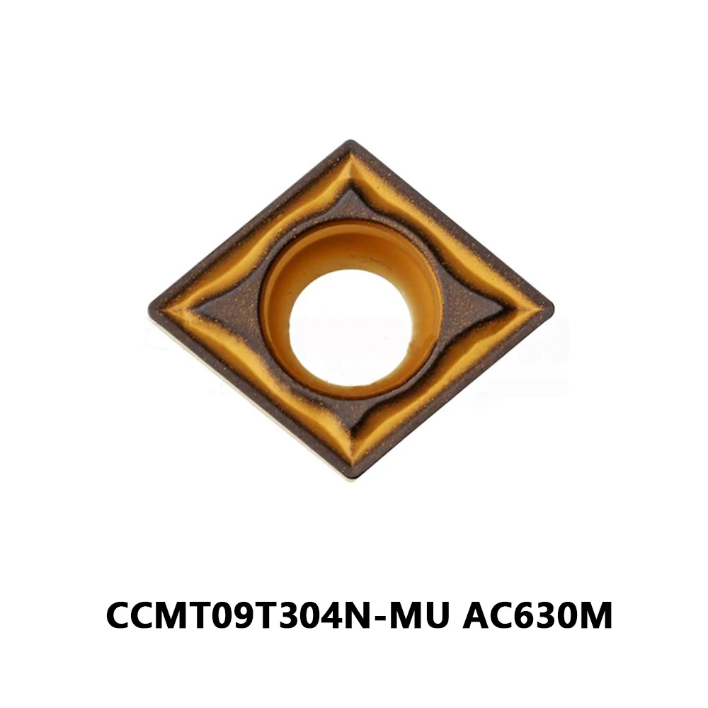CCMT 09T308 CCMT09T308 CCMT09T3 08 09T308N N MU CCMT09T308N-MU AC630M Оригинал 80 ° Твердосплавные вставки для