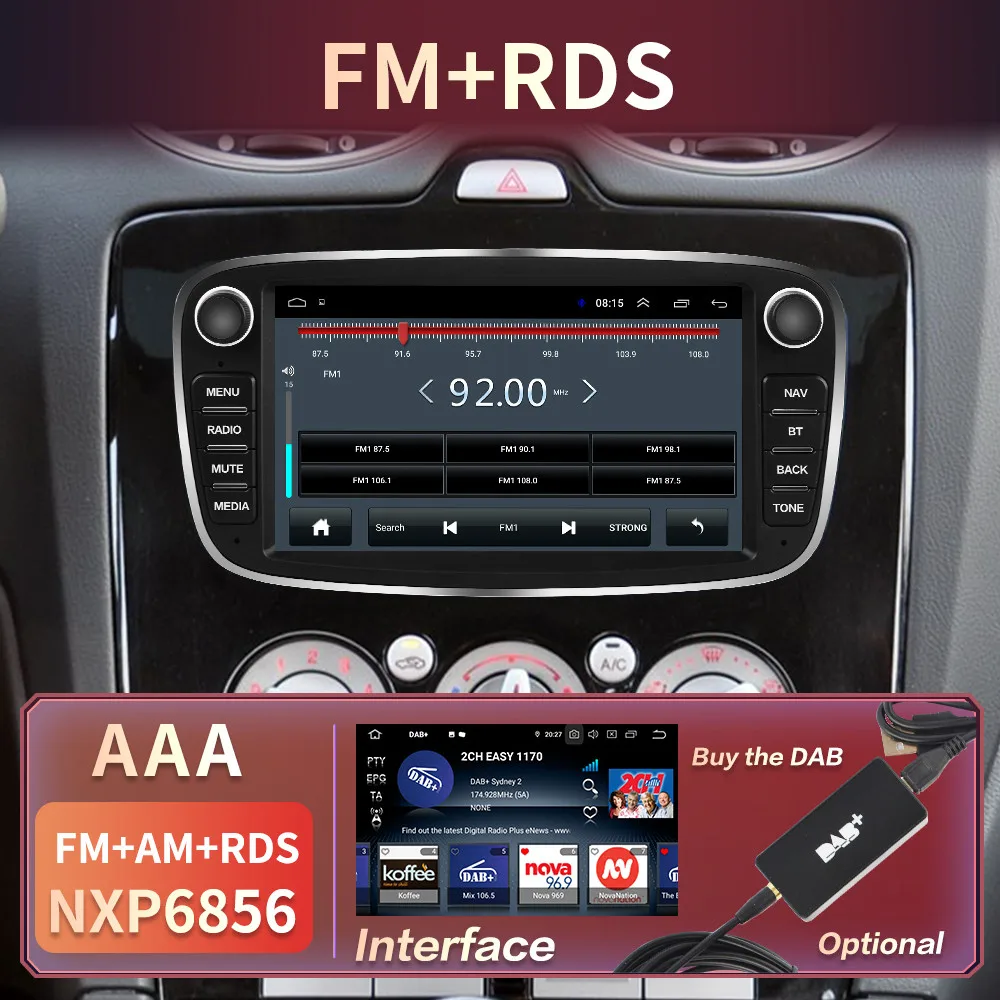 Carplay Android 10 мультимедийный плеер 2 Din автомобильные радиоприемники